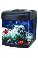 Аквариум из стекла Haqos DELUXE, черный, 26 л